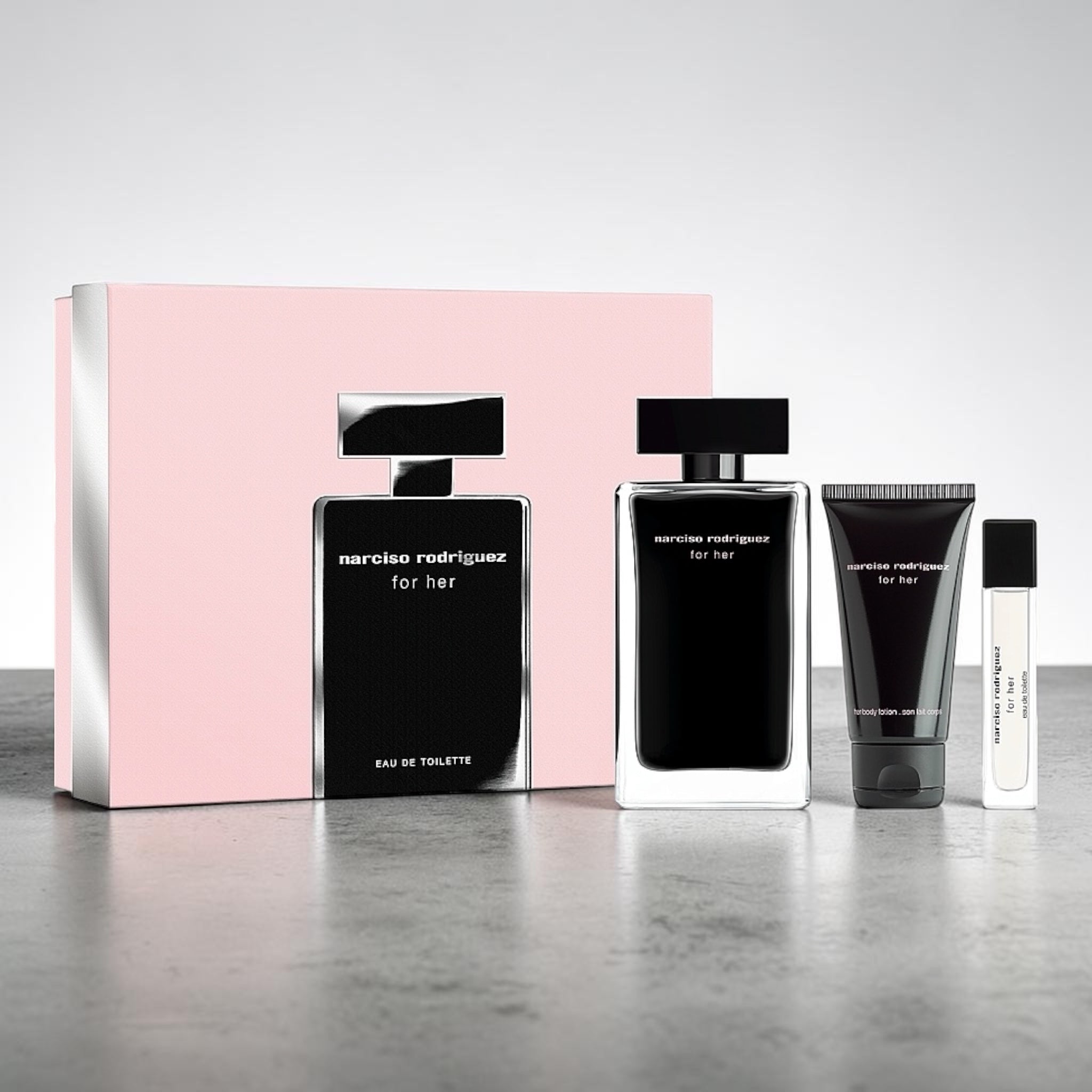 Narciso Rodriguez - For Her Set - EDT 100ml + EDT 10ml + Body Lotion 50ml