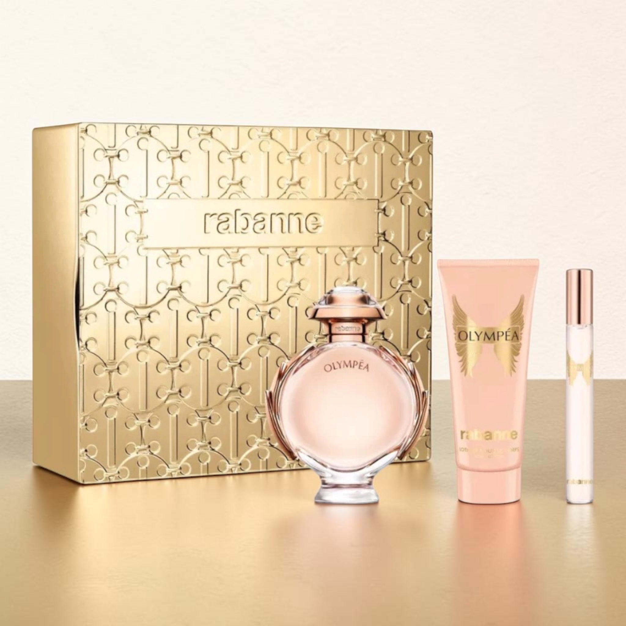 Rabanne - Olympéa - Geschenkset EDP 50ml + Body Lotion 75ml + Miniatur 10ml