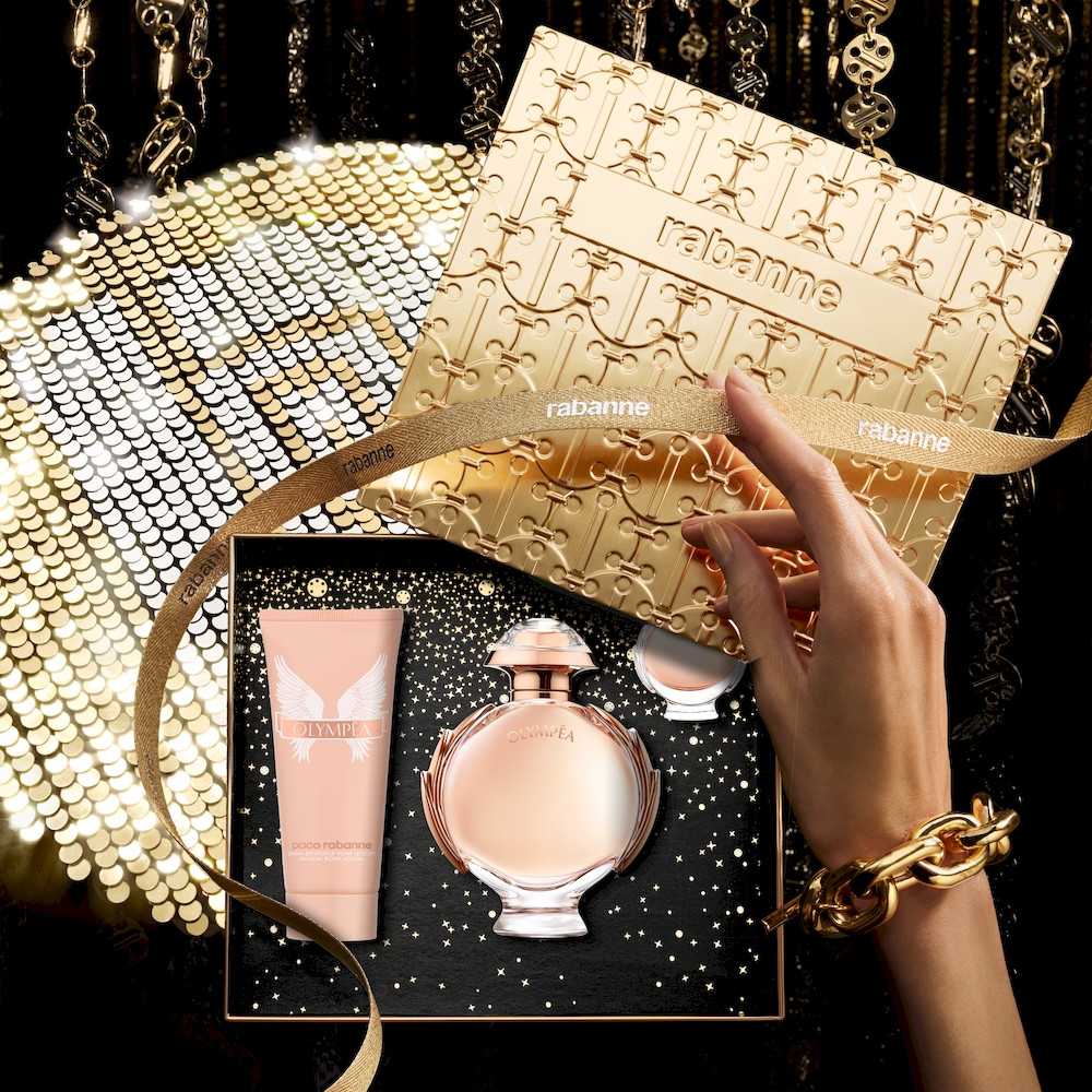 Rabanne - Olympéa - Geschenkset EDP 50ml + Body Lotion 75ml + Miniatur 10ml