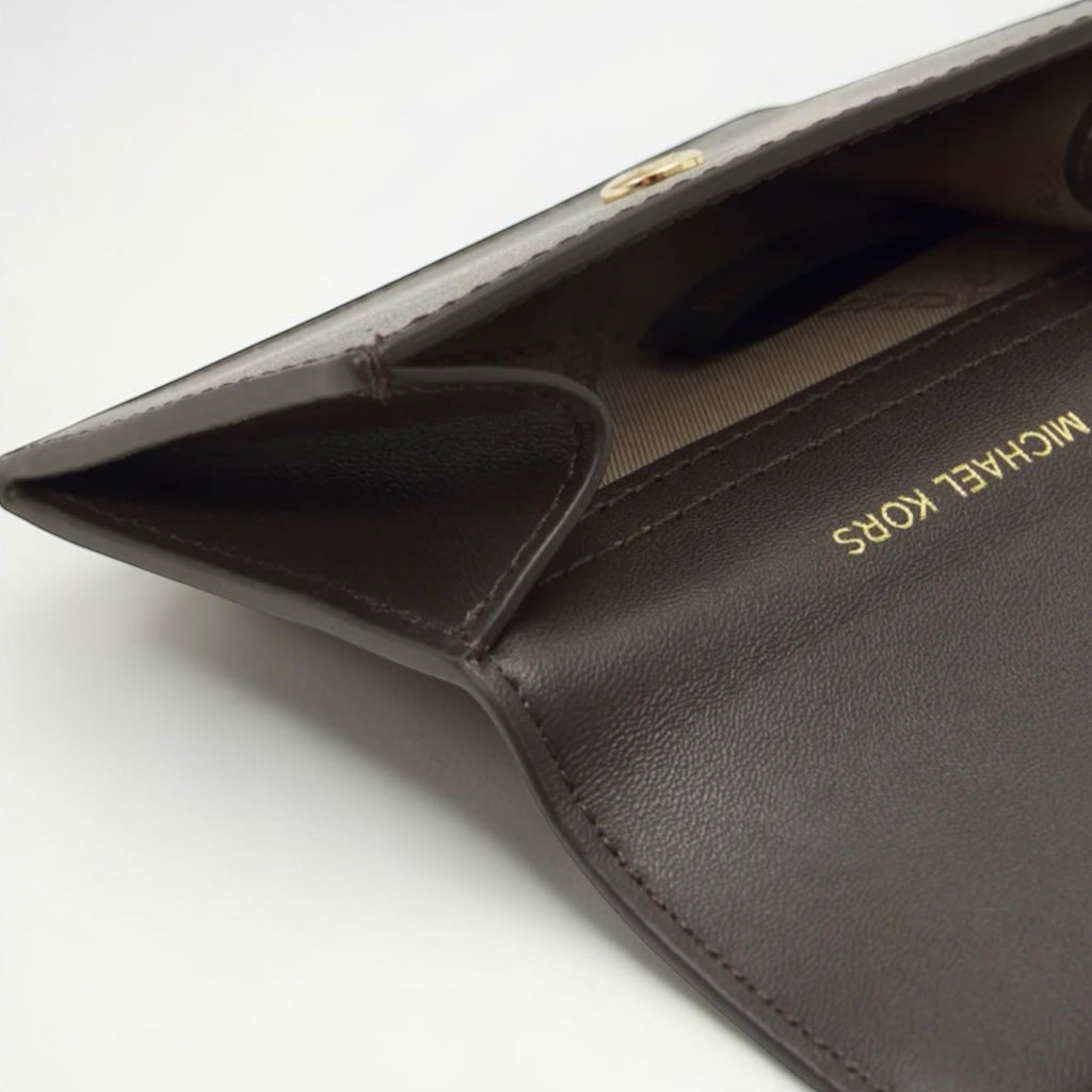 Portefeuille Hamilton Legacy Flap - Chocolate - Michael Kors