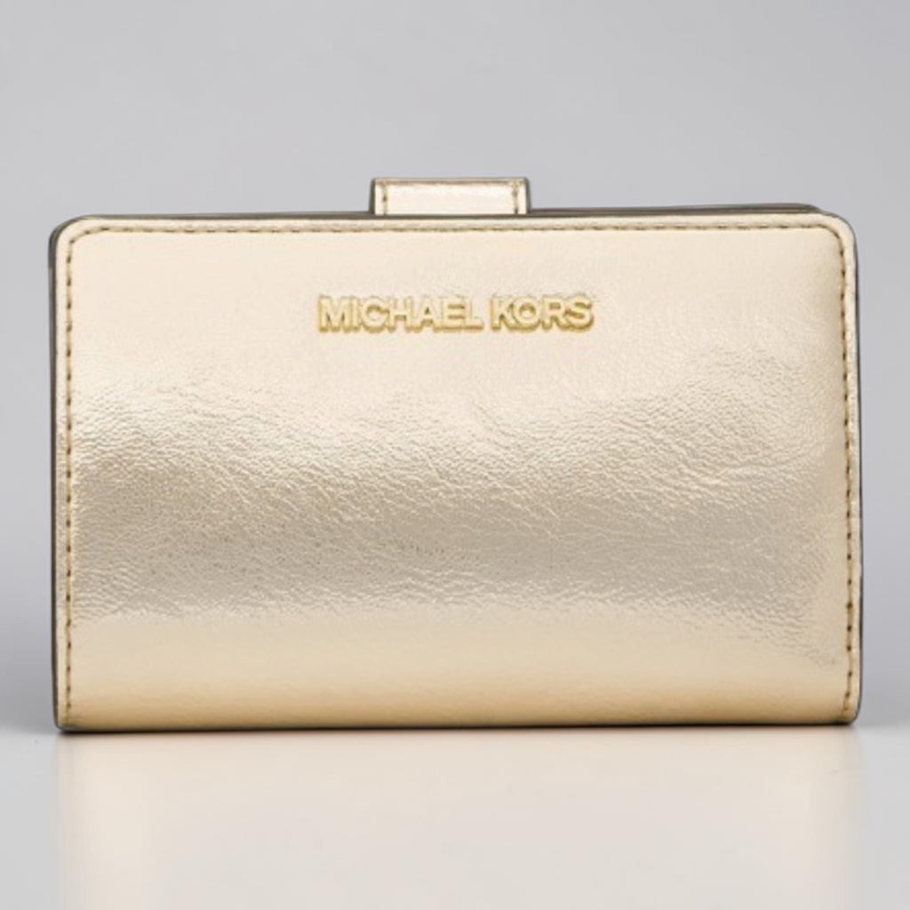 Portefeuille Jet Set Travel - Pale Gold - Michael Kors
