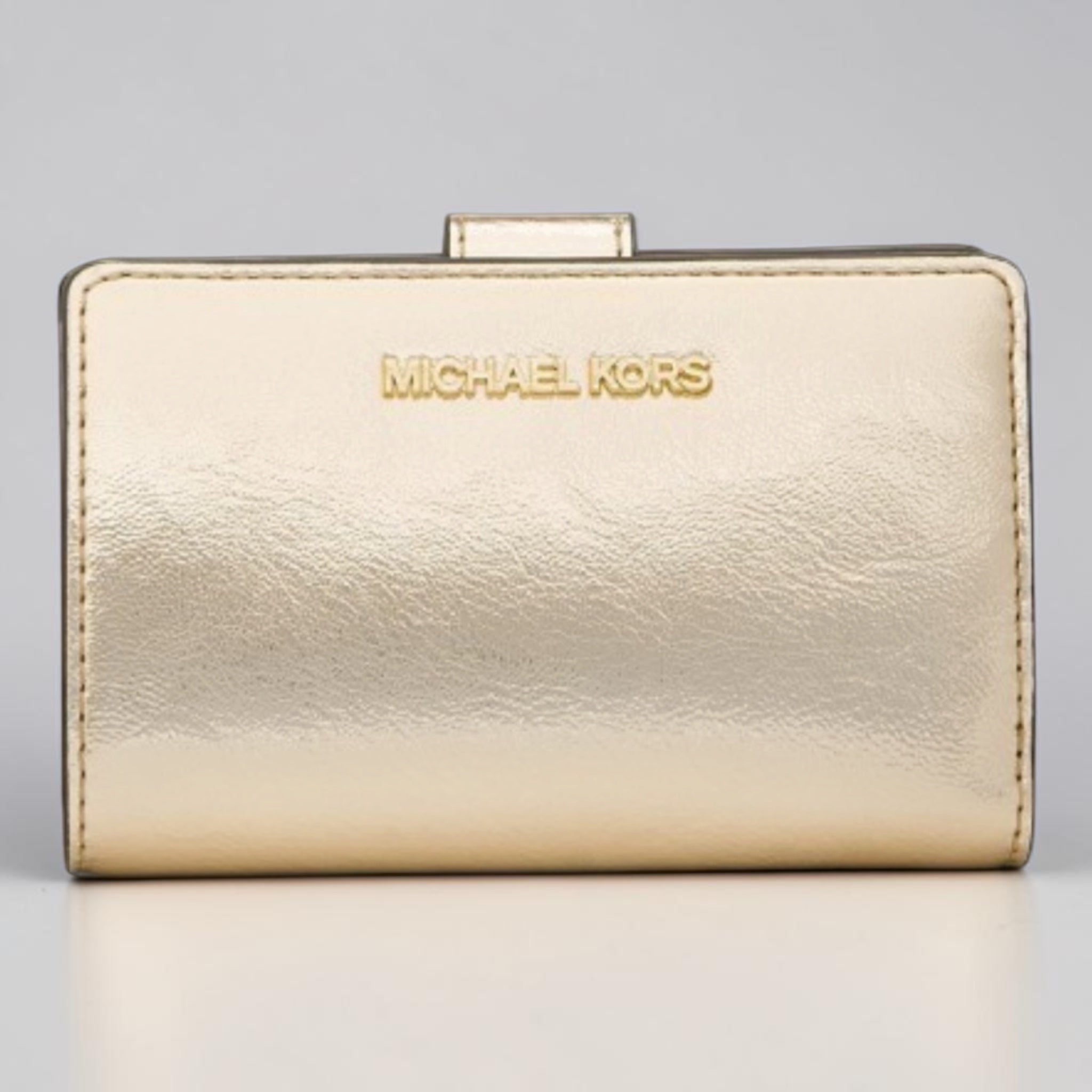 Geldbörse Jet Set Travel – Pale Gold – Michael Kors