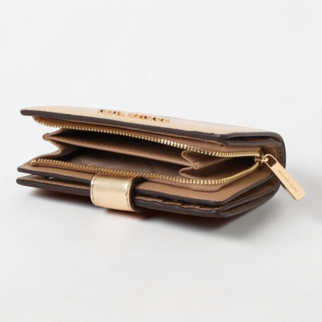 Portefeuille Jet Set Travel - Pale Gold - Michael Kors