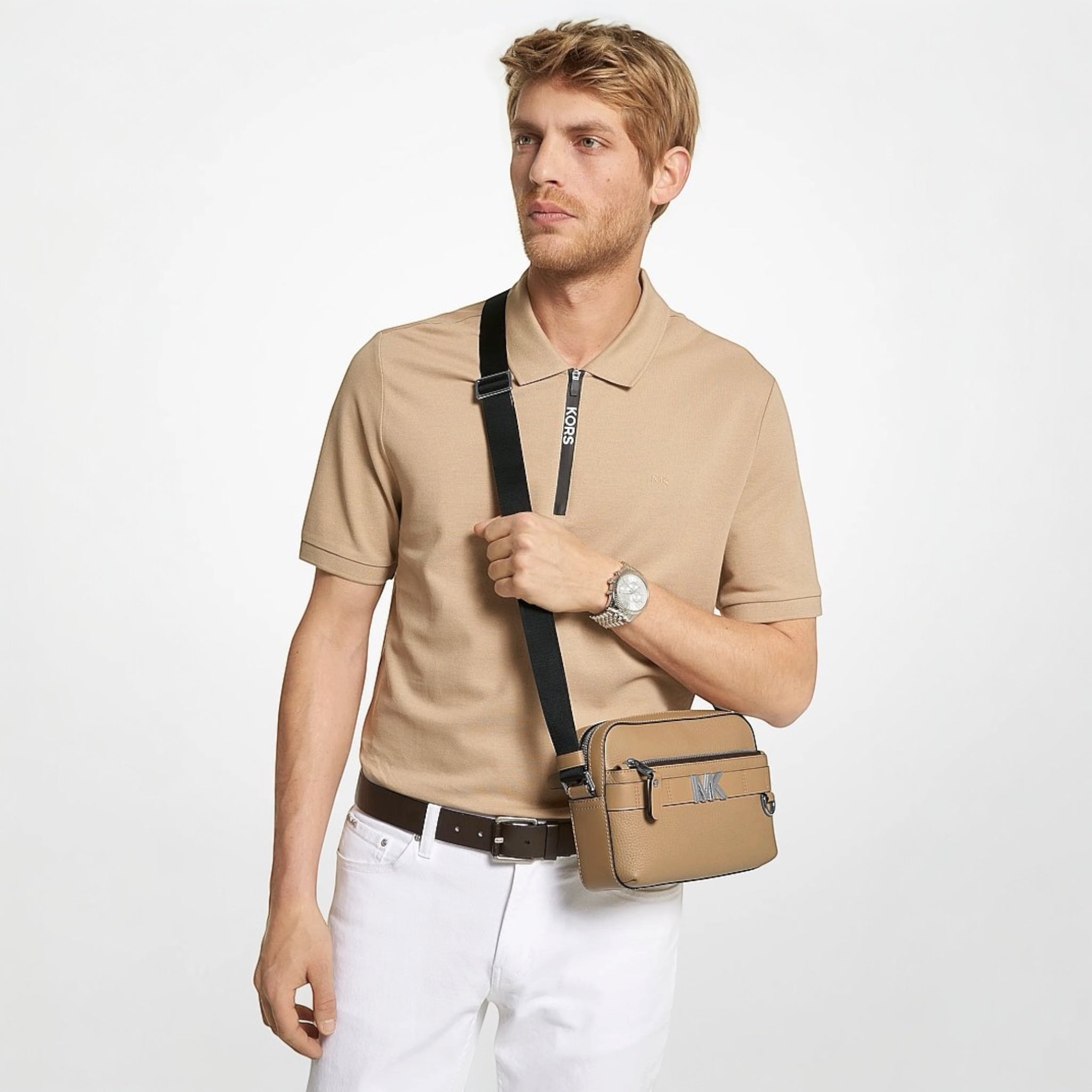 Michael Kors Bryant Xbody Utility Bag - Camel