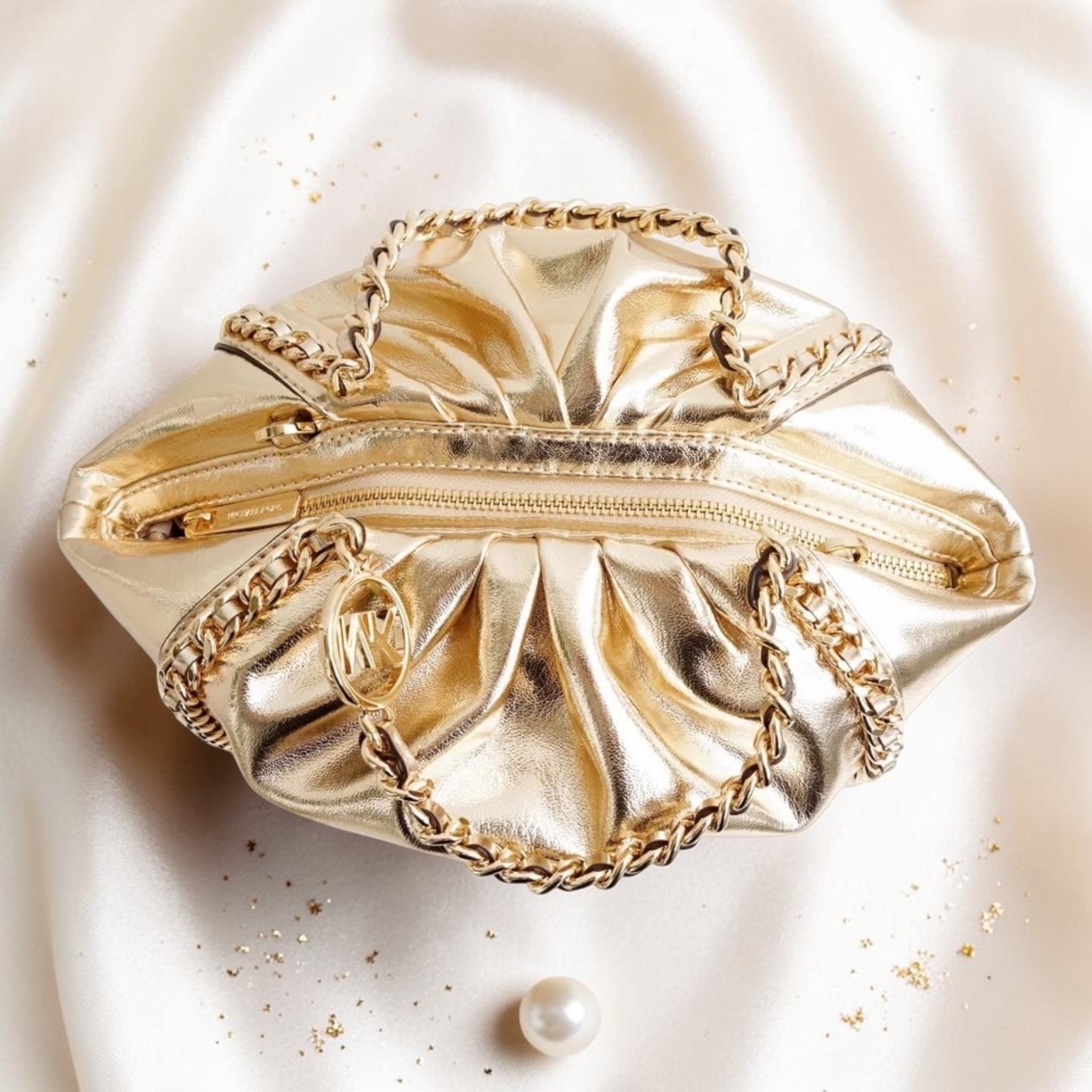 Sac Mina - Pale Gold - Michael Kors