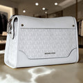 Sac Harrison - Optic White/Aluminium - Michael Kors