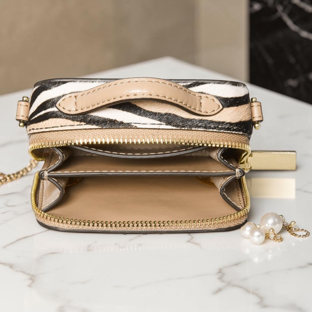 Estelle Micro Trunk Bag - Camel Multi - Michael Kors