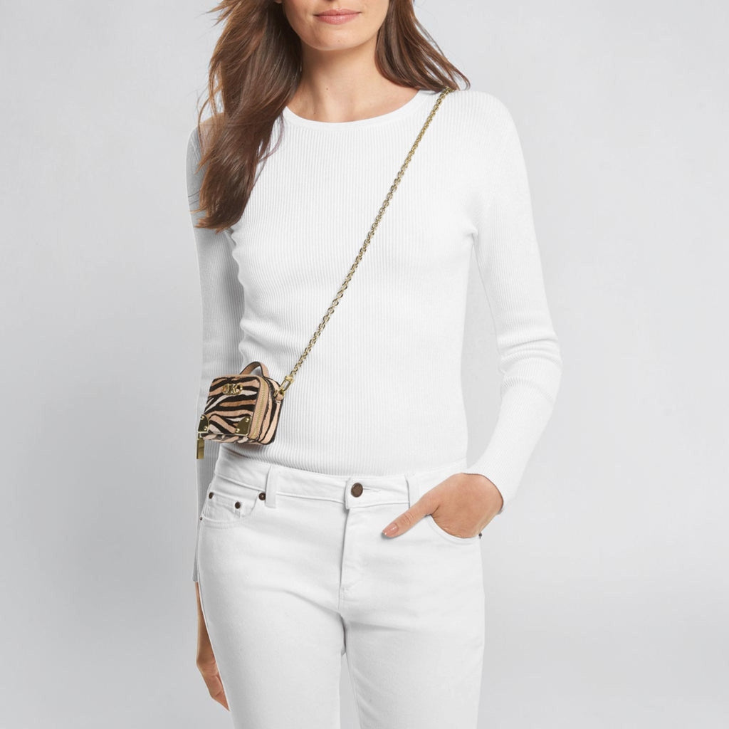 Estelle Micro Trunk Bag - Camel Multi - Michael Kors