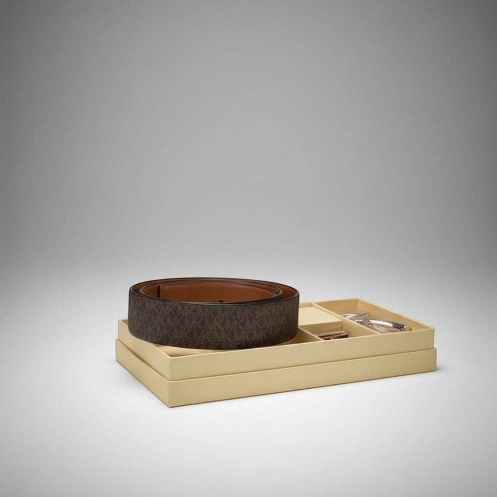 Coffret Ceinture Réversible Twist - Brown/Luggage - Michael Kors