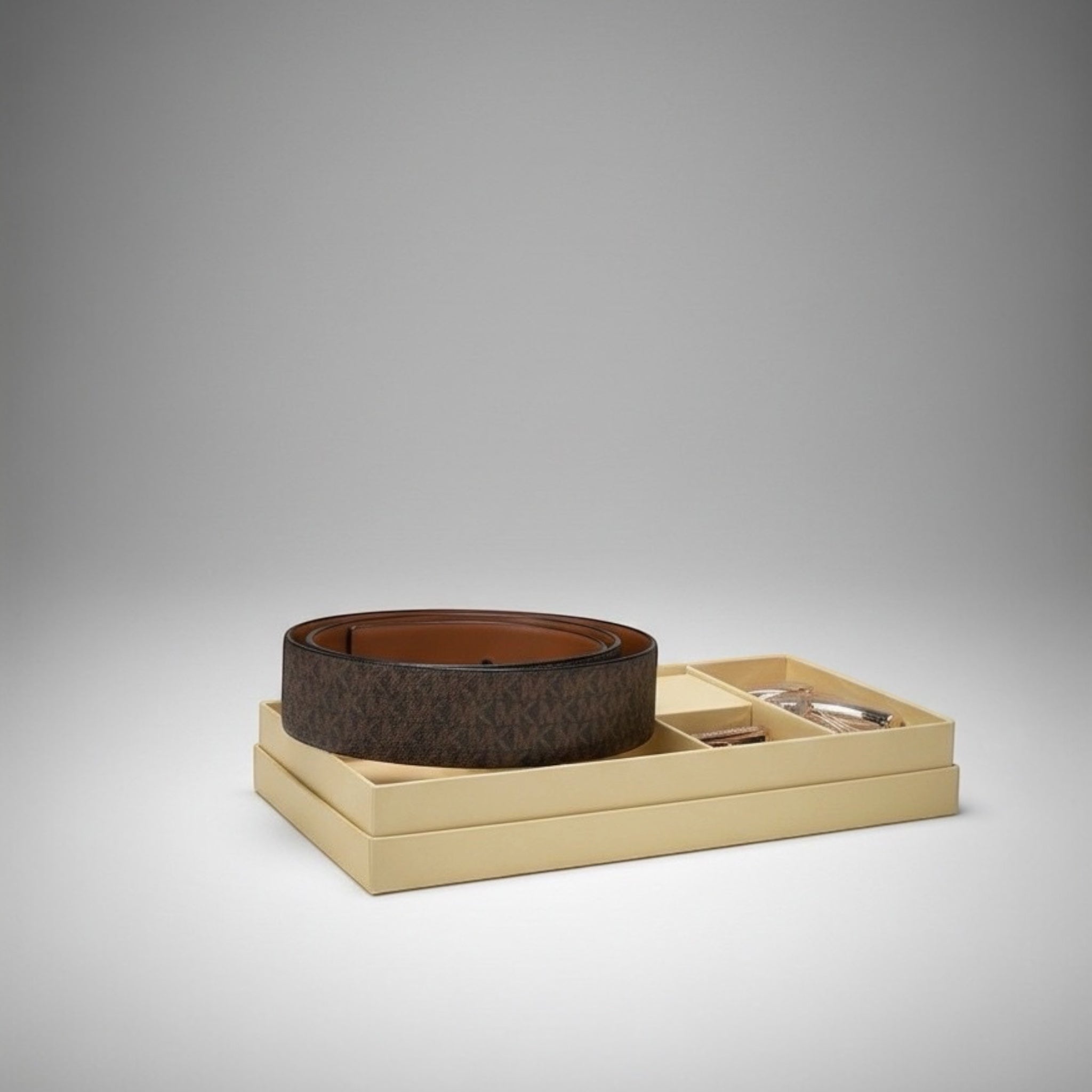 Coffret Ceinture Réversible Twist - Brown/Luggage - Michael Kors