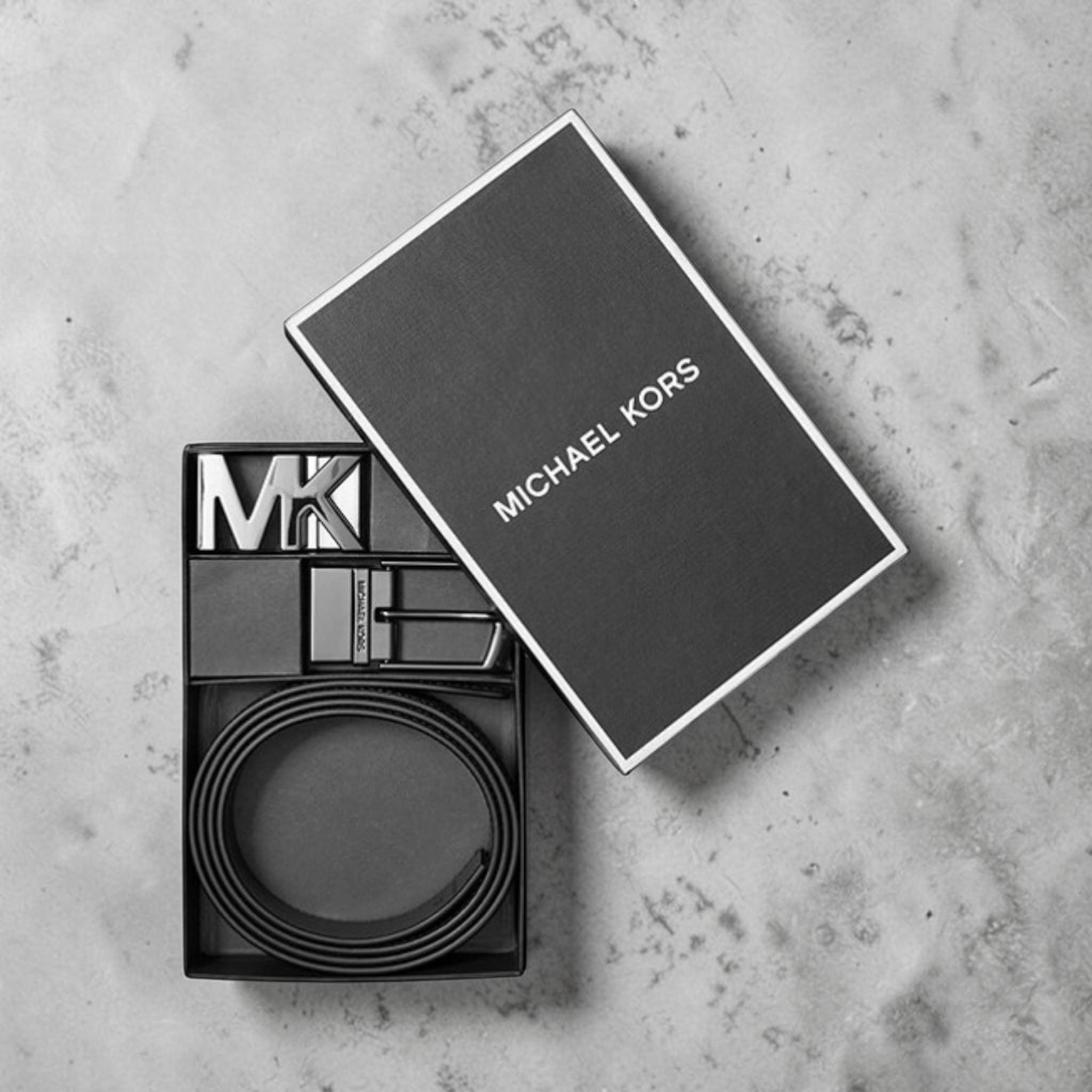Geschenkset Wendegürtel 4-in-1 – Braun/Schwarz – Michael Kors