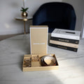 Coffret Cinturón Reversible Twist - Logo de vainilla blanca/Equipaje - Michael Kors