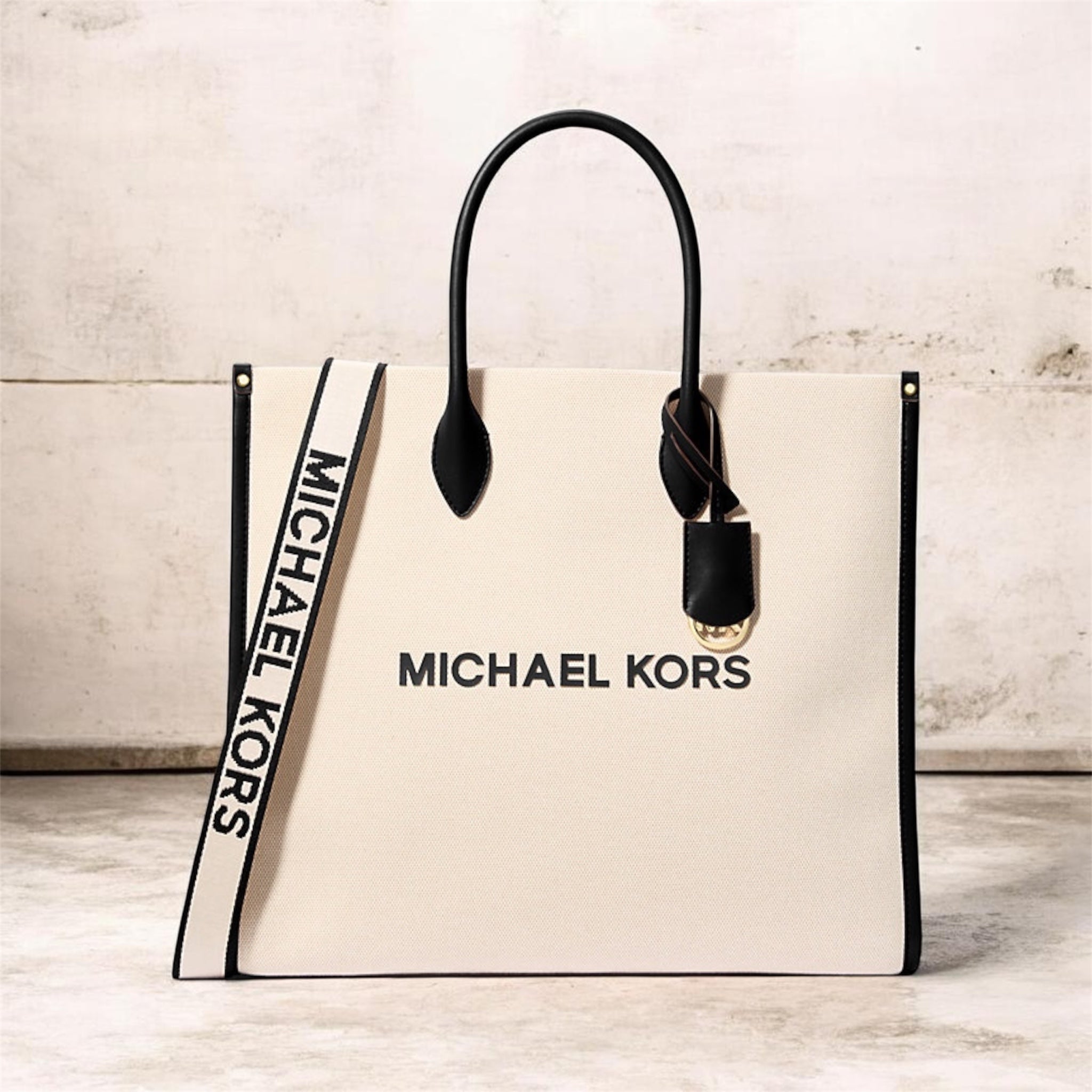 Sac Mirella LG NS Tote – Schwarz – Michael Kors