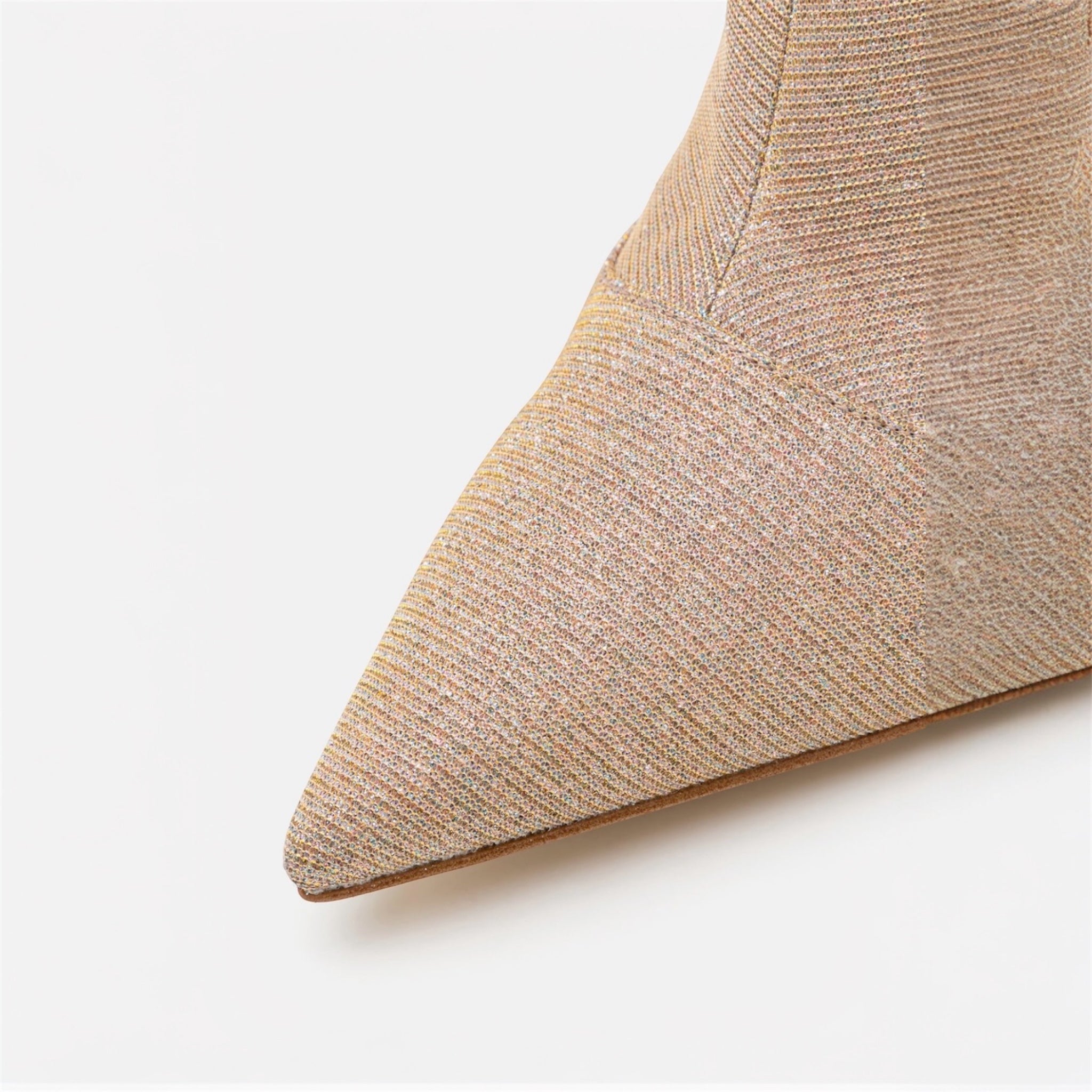 Botín Clara Mid Bootie Brillante Cadena Malla - Dorado - Michael Kors
