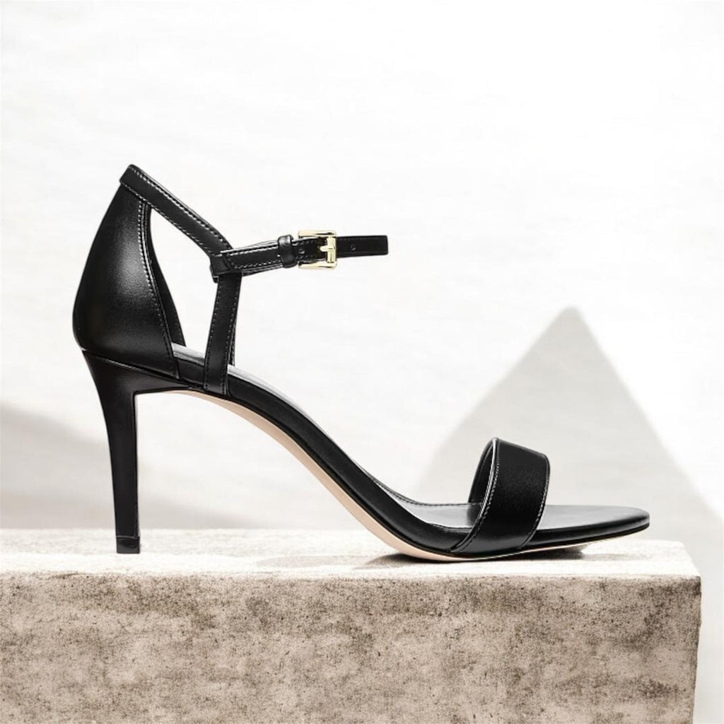 Sandales Simone Mid Sandal Faux Leather - Black - Michael Kors