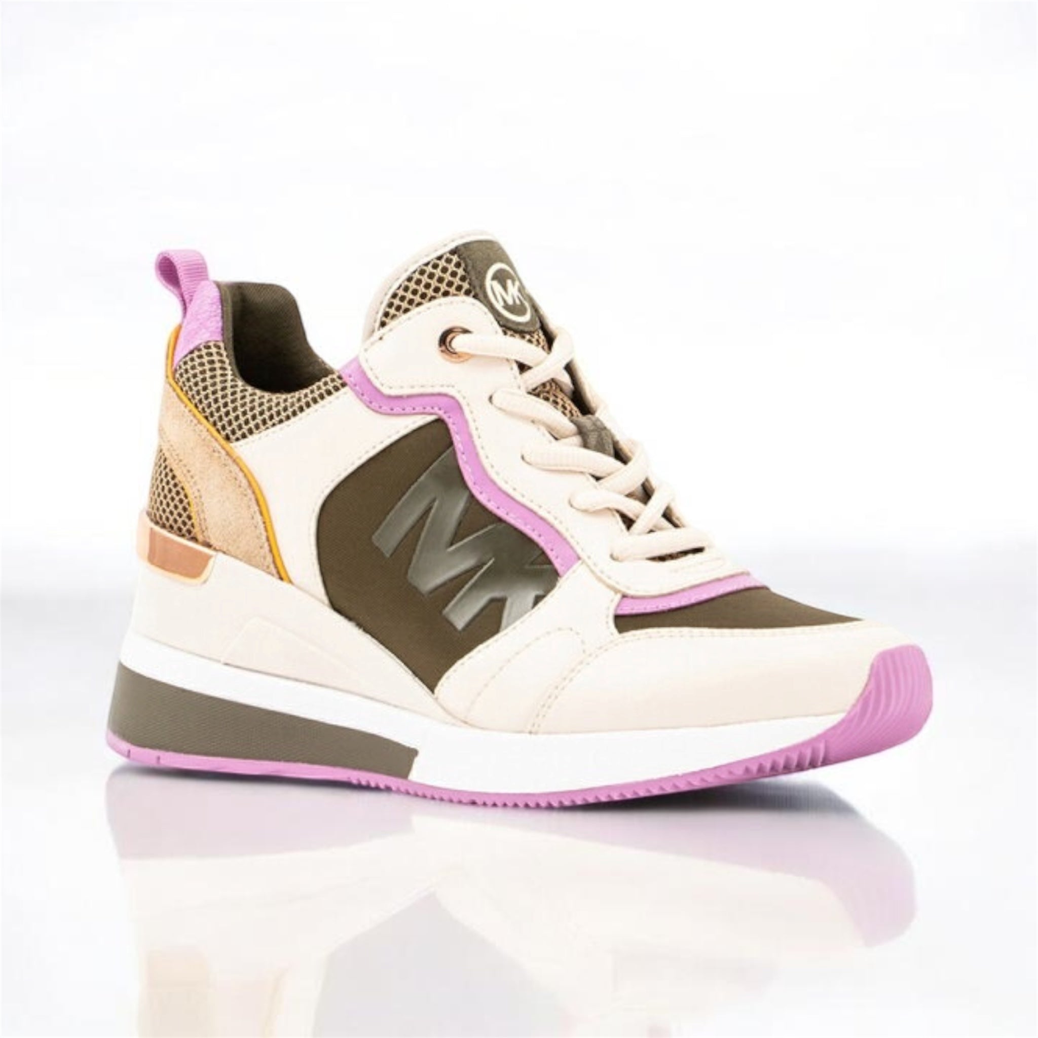 Sneakers Crista Trainer Faux Leather - Olive Multi - Michael Kors
