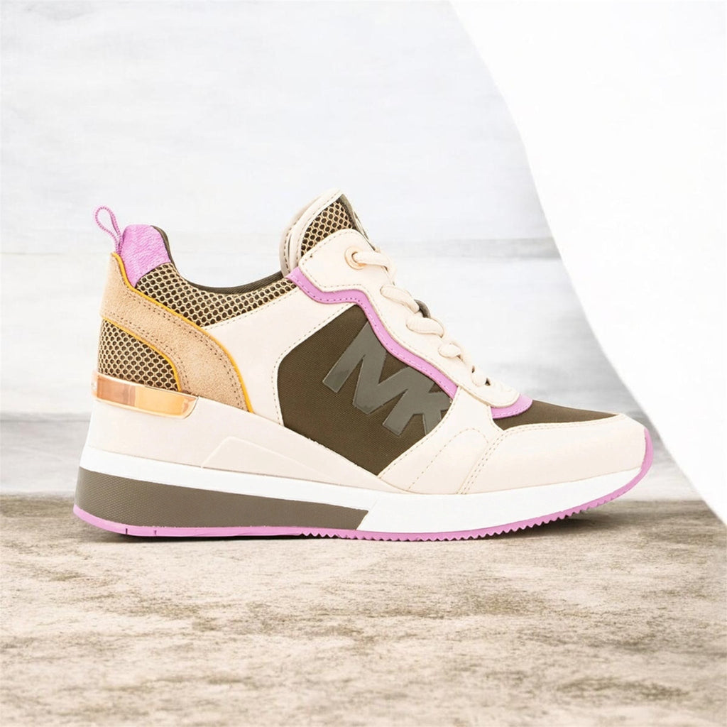 Sneakers Crista Trainer Faux Leather - Olive Multi - Michael Kors