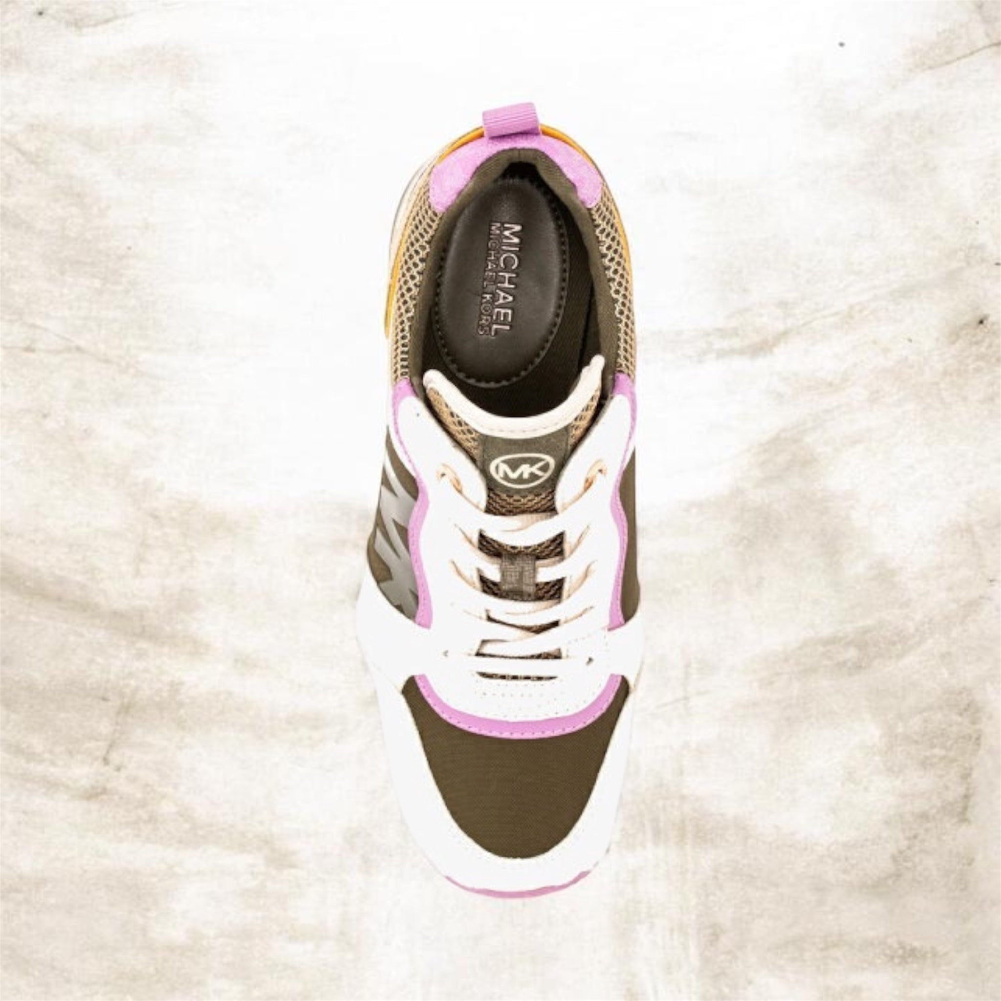 Sneakers Crista Trainer Faux Leather - Olive Multi - Michael Kors